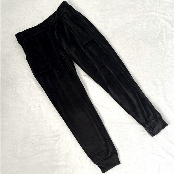 House Of Harlow 1960 Women’s Pull On Thick Soft Velvet Joggers Comfy Pants M - Picture 2 of 8